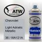 Preview: Chevrolet, Light Adriatic Metallic, 36 / WA121A: 400ml Sprühdose, von ATW Autoteile West.